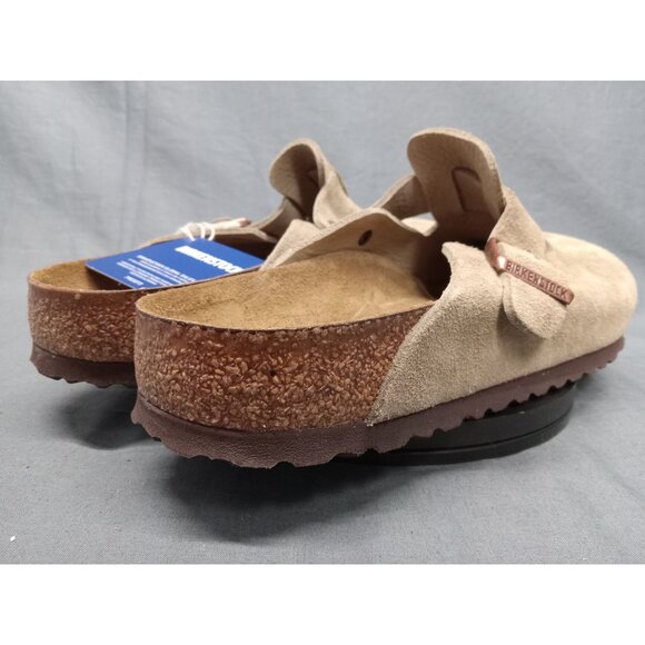 Birkenstock Men\'s Boston Suede Taupe Clog Size 11 REGULAR WIDTH NEW NO BOX!